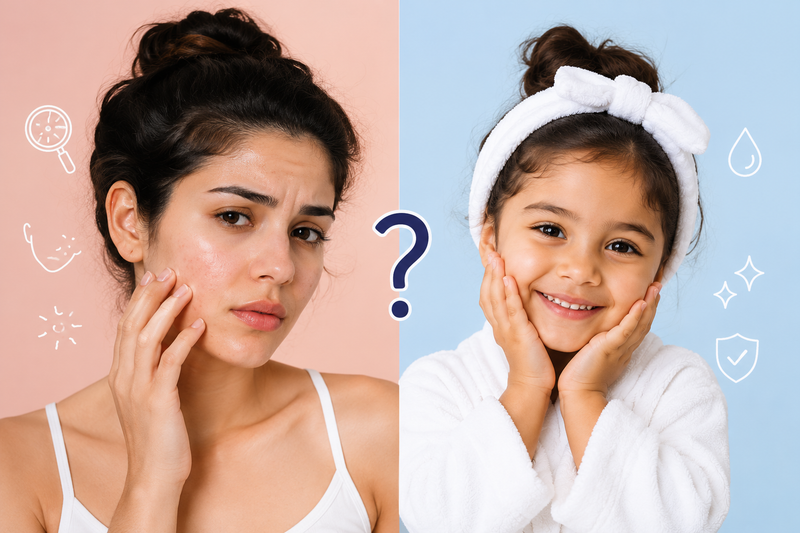 Is Adult Skincare Safe for Kids? Here’s What Every Parent Should Know