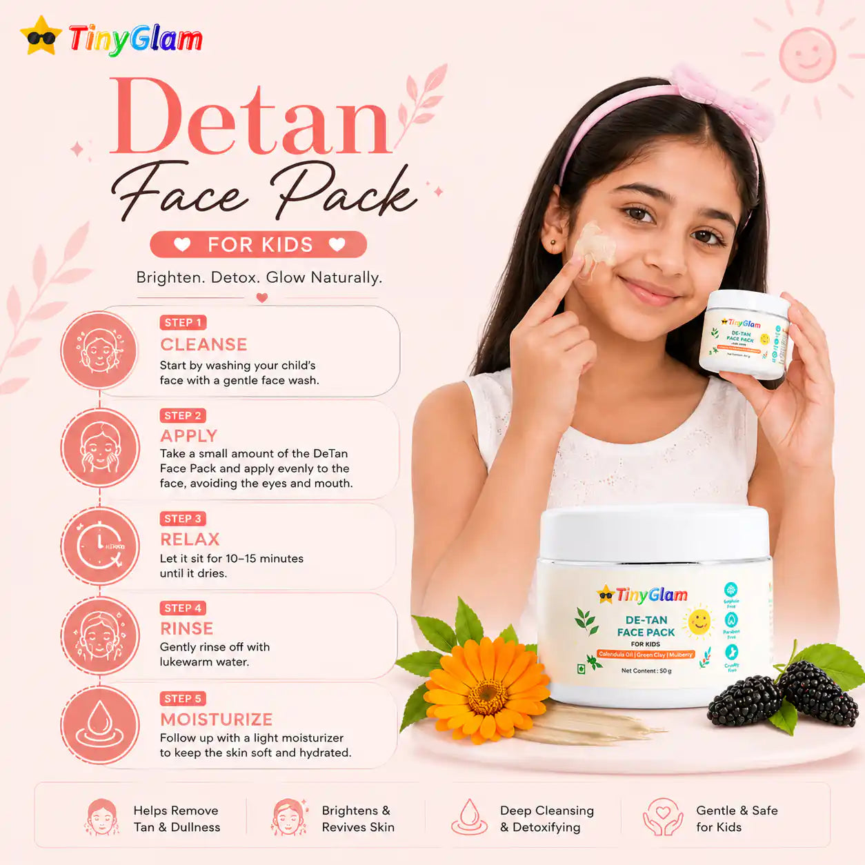 TinyGlam Detan Face Pack