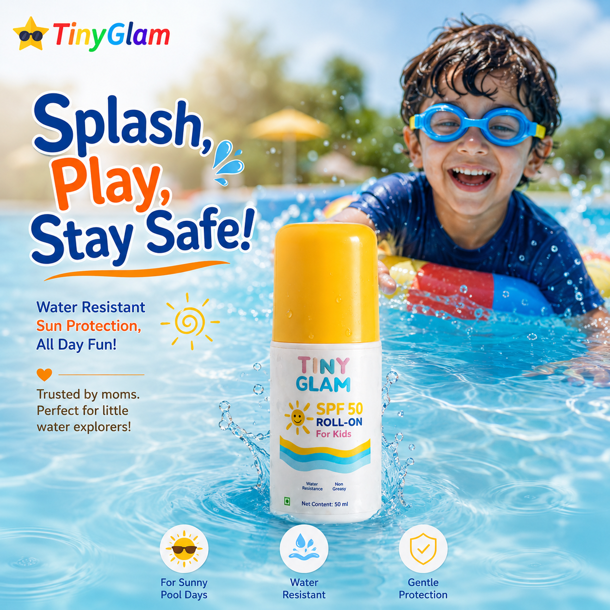 TinyGlam SPF 50 Roll-On for Kids