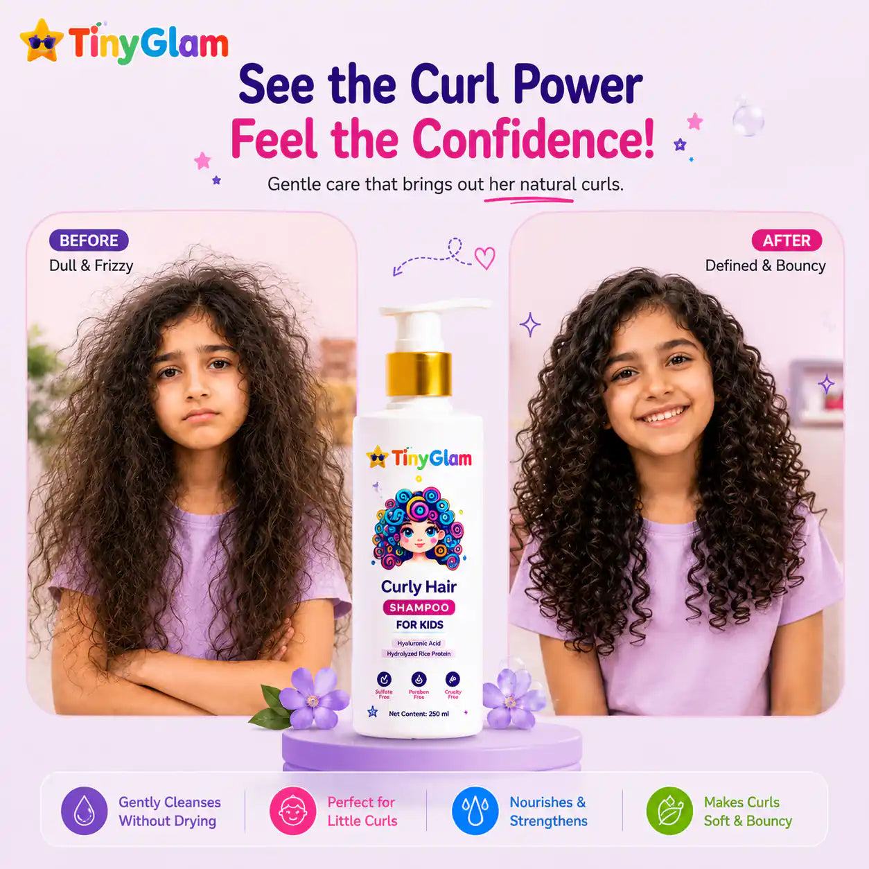 TinyGlam Curly Hair Shampoo