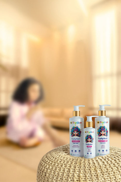 TinyGlam Curly Hair Complete Care Kit with Curly Hair Shampoo, Conditioner and Serum Combo Offer ₹2,099