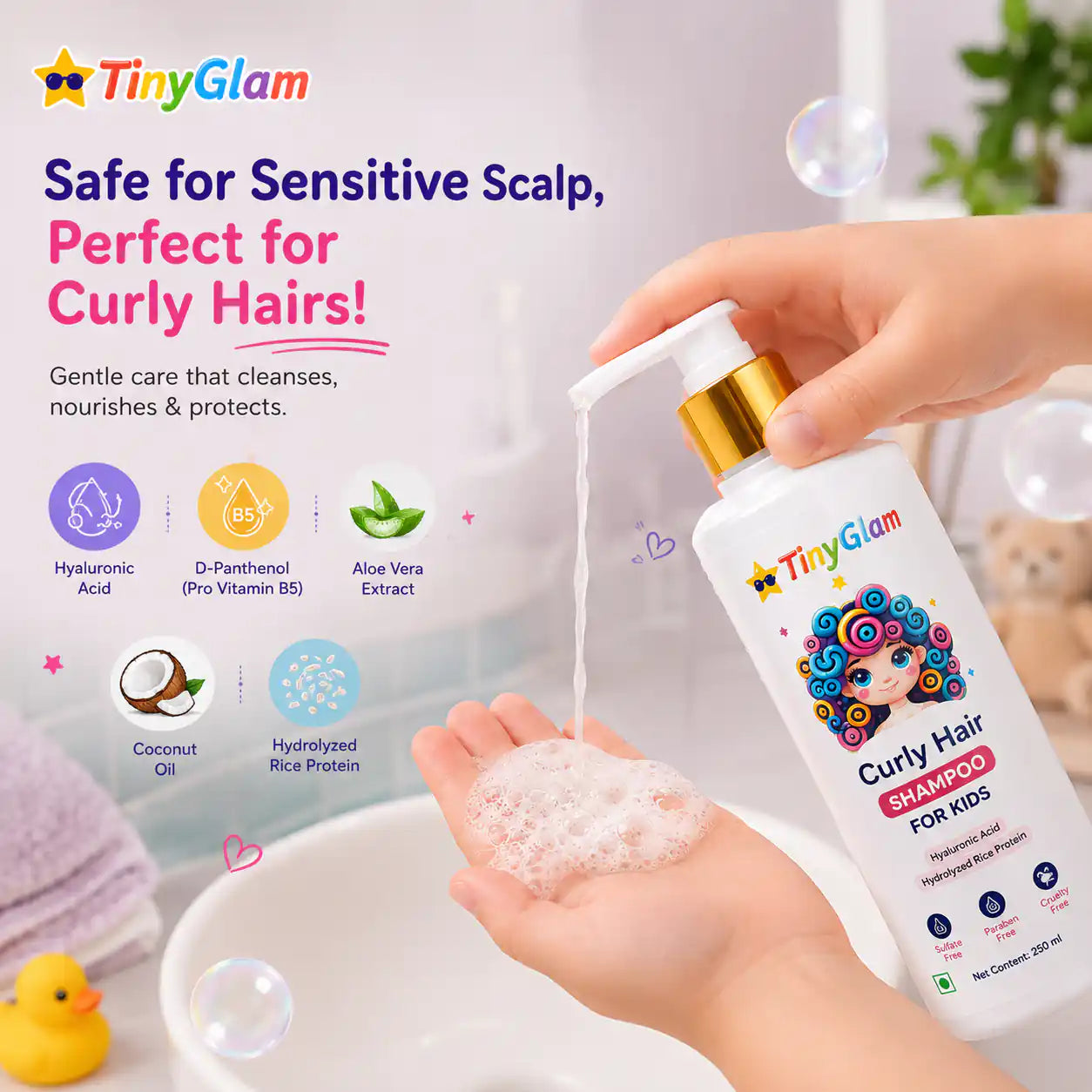 TinyGlam Curly Hair Shampoo
