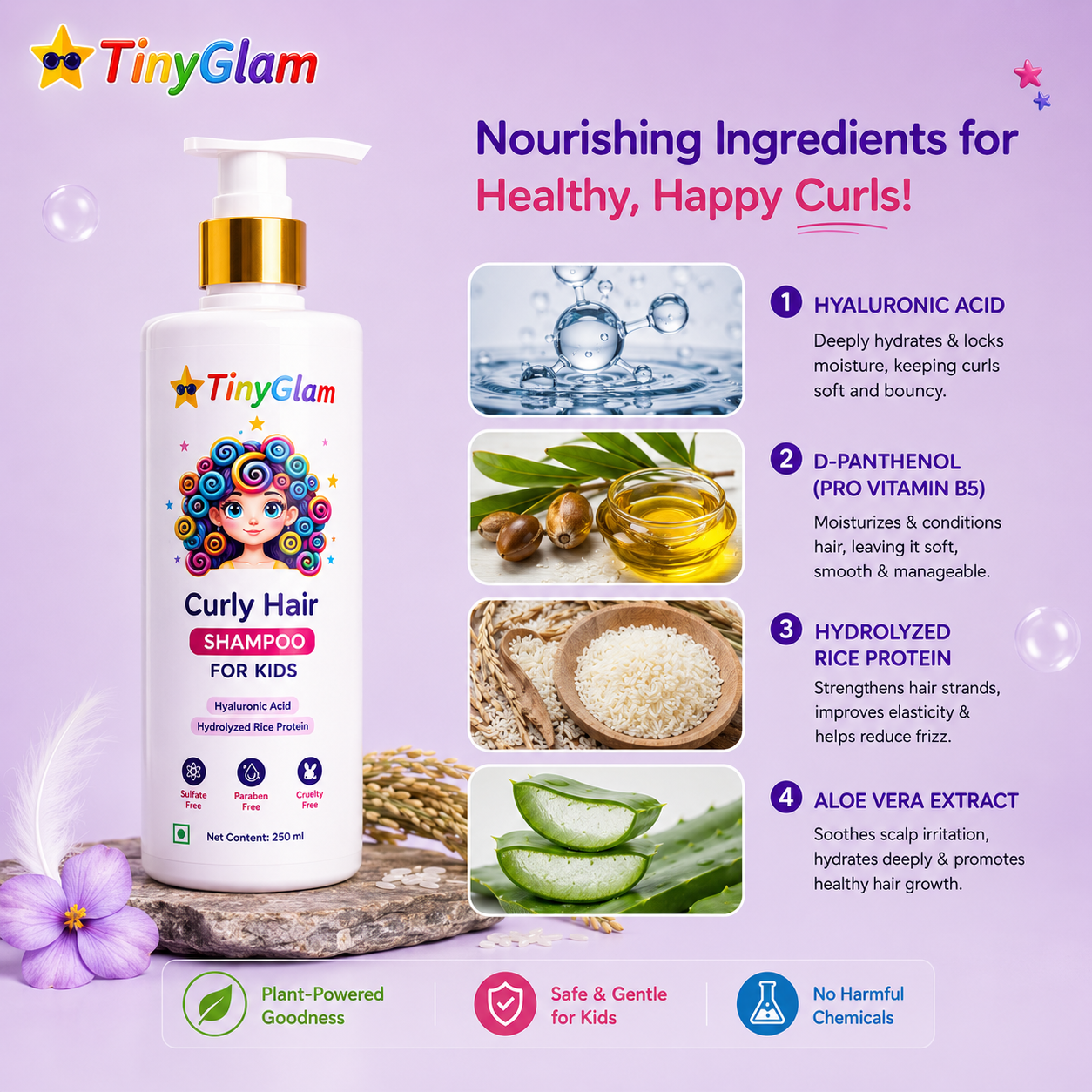 TinyGlam Curly Hair Shampoo