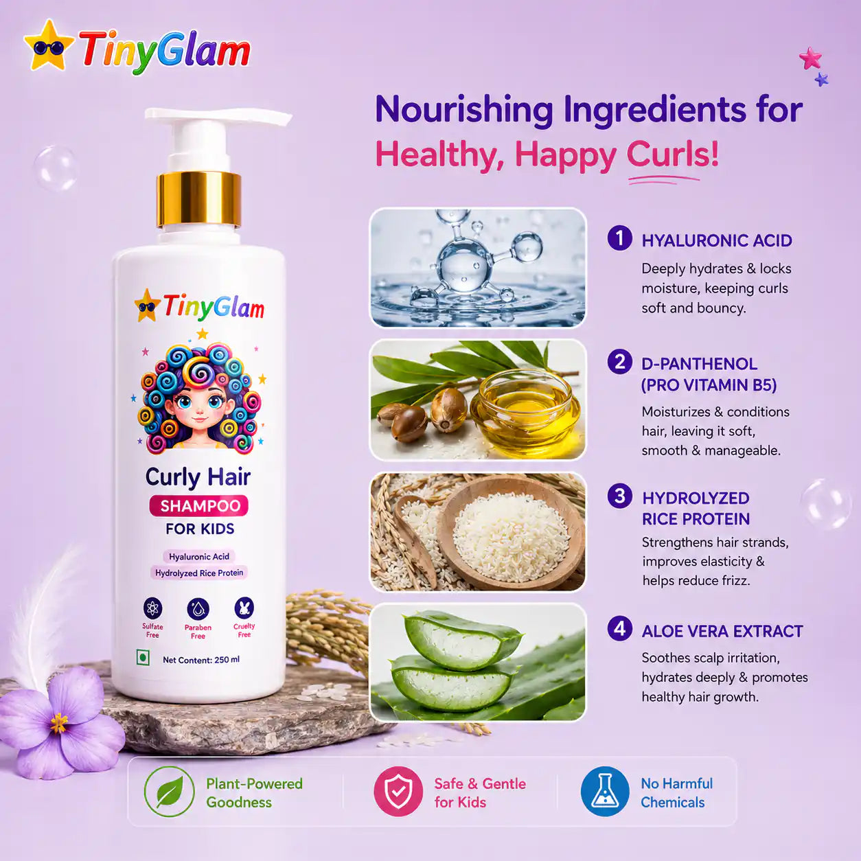 TinyGlam Curly Hair Shampoo