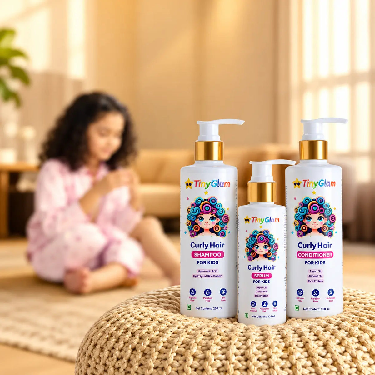 TinyGlam Curly Hair Complete Care Kit